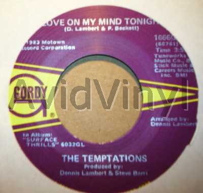 Love On My Mind Tonight / Bring Your Body Here - TEMPTATIONS