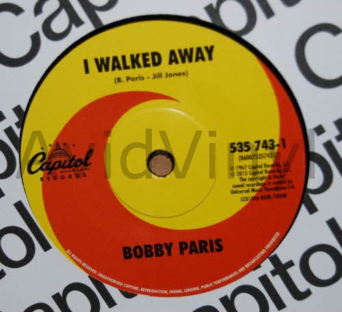 I Walked Away / Sweet Sweet Love - BOBBY PARIS / BOBBY SHEEN
