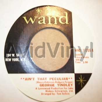 George Tindley - Ain't That Peculiar / It's All Over But The Shouting