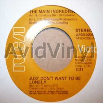 Main Ingredient - Just Don't Want To Be Lonely / Goodbye My Love