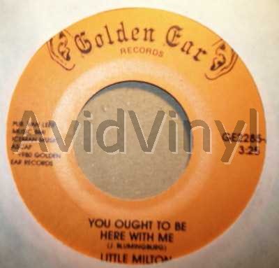 LITTLE MILTON - You Ought To Be Here With Me / Don't Leave Her Single