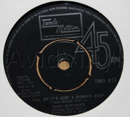 ISLEY BROTHERS - Tell Me It's Just A Rumour Baby / Save Me From This Misery