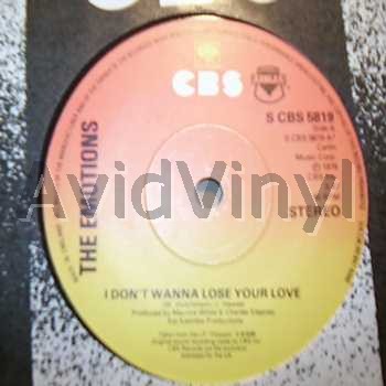 EMOTIONS - I Don't Want To Lose Your Love / How Can You Stop Loving Someone