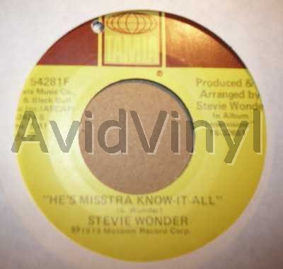 STEVIE WONDER - He's Misstra Know It All / Sir Duke
