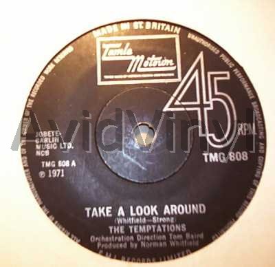 TEMPTATIONS - Take A Look Around / Smooth Sailing Record