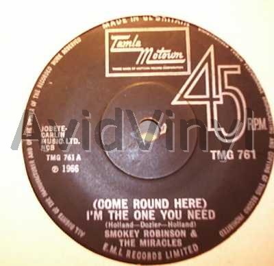 Smokey Robinson And The Miracles I'm+The+One+You+Need+/+We+Can+Make+It+We+Can 45RPM