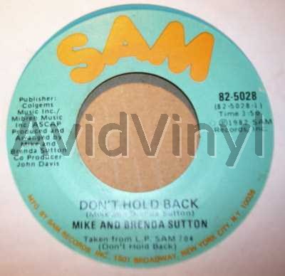 Don't Hold Back / Pt2 - MIKE & BRENDA SUTTON