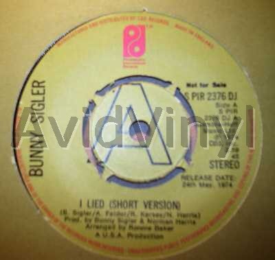 Bunny Sigler I Lied / Long Version 45RPM