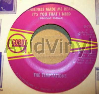 TEMPTATIONS - It's You That I Need / Don't Send Me Away Album