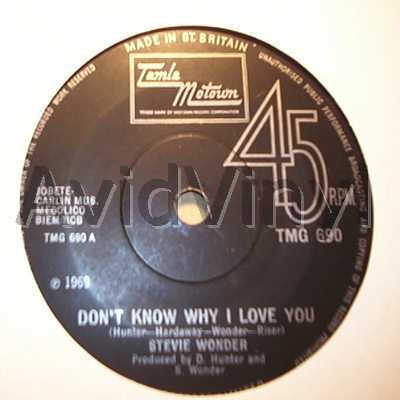 STEVIE WONDER - Don't Know Why I Love You / My Cherie Amour