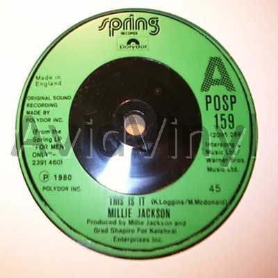 Millie Jackson This+Is+It+/+Not+On+Your+Life 45RPM