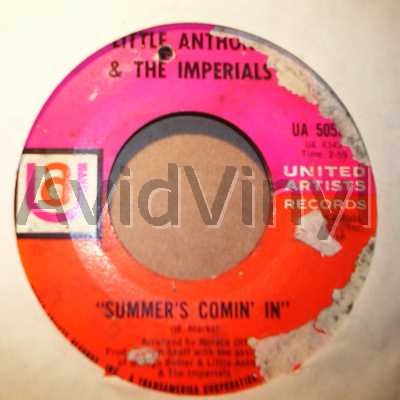 Summer's Comin' In / Out Of Sight Oout Of Mind - LITTLE ANTHONY & THE IMPERIALS