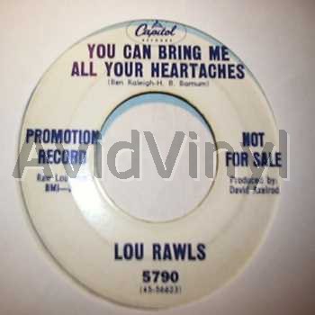 LOU RAWLS - You Can Bring Me All Your Heartaches / A Woman Who's A Woman LP