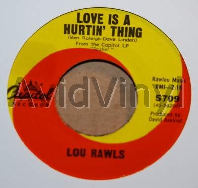 LOU RAWLS - Love Is A Hurtin' Thing / Memory Lane Record