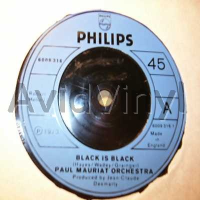 Paul Mauriat Orchestra Black+Is+Black+/+Un+Homme+Et+Une+Femme 45RPM