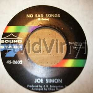 JOE SIMON - No Sad Songs / Come On And Get In Album