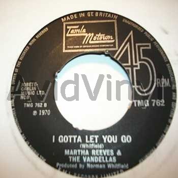 Martha Reeves & The Vandellas - I Gotta Let You Go / Forget Me Not