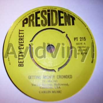 Betty Everett Getting+Mighty+Crowded+/+It's+In+Hiss+Kiss 45RPM