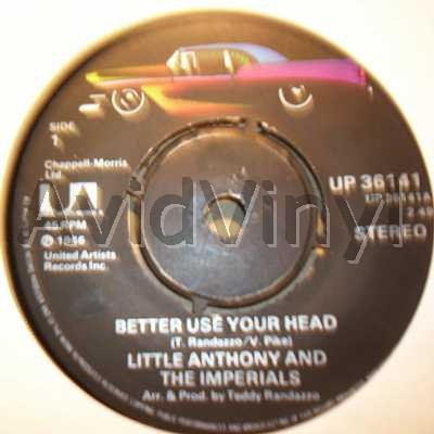 Better Use Your Head / Gonna Fix You Good - LITTLE ANTHONY & THE IMPERIALS