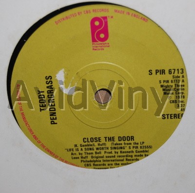 TEDDY PENDERGRASS - Close The Door / Only You