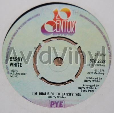 BARRY WHITE - I'm Qualified To Satisfy You / Instrumental