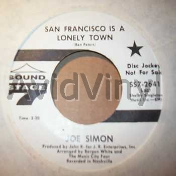 Joe Simon San+Francisco+Is+A+Lonely+Town+/+It's+Hard+To+Get+Along 45RPM