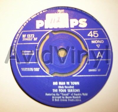 FOUR SEASONS - Big Man In Town / Little Angel