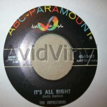 IMPRESSIONS - It's All Right / You'll Want Me Back