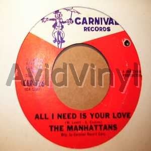 Manhattans - All I Need Is Your Love / Our Love Will Never Die