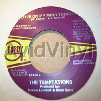 TEMPTATIONS - Love On My Mind Tonight / Bring Your Body Here Album