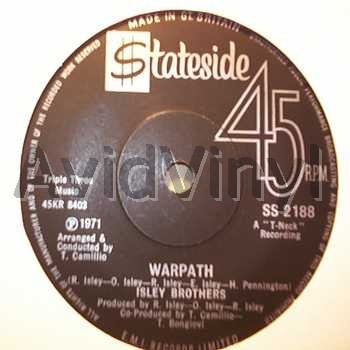 ISLEY BROTHERS - Warpath / I Got To Find Me One