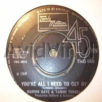 Marvin Gaye And Tammi Terrell You're+All+I+Need+To+Get+By+/+Two+Can+Have+A+Party 45RPM