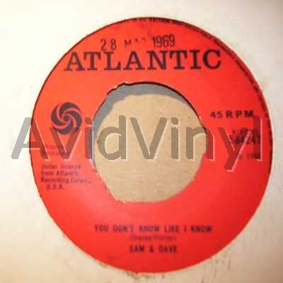 SAM & DAVE - You Don't Know Like I Know / Hold On I'm Coming