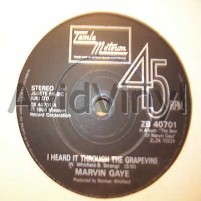 I Heard It Through The Grapevine / Can I Get A Witness - MARVIN GAYE