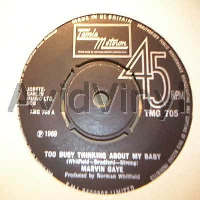Marvin Gaye - Too Busy Thinking About My Baby / Wherever I Lay My Hat LP