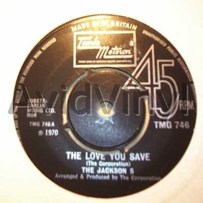 Jackson 5 The+Love+You+Save+/+I+Found+That+Girl 45RPM