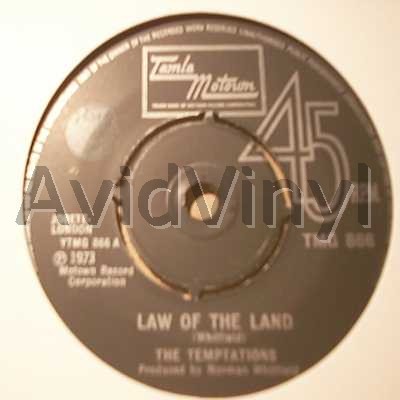 Law Of The Land / Funky Music Sho Nuff Turns Me On - TEMPTATIONS