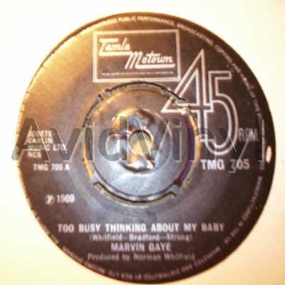 Marvin Gaye Too+Busy+Thinking+About+My+Baby+/+Wherever+I+Lay+My+Hat 45RPM