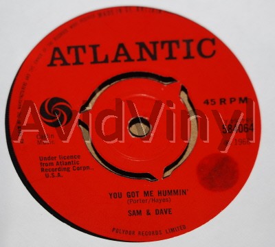 SAM & DAVE - You Got Me Hummin' / Sleep Good Tonight