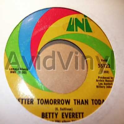 Betty Everett Better+Tomorrow+Than+Today+/+I+Can't+Say+No+To+You 45RPM