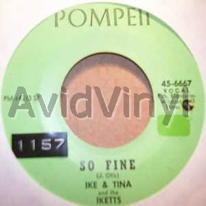 Ike And Tina And The Iketts So Fine / So Blue Over You 45RPM