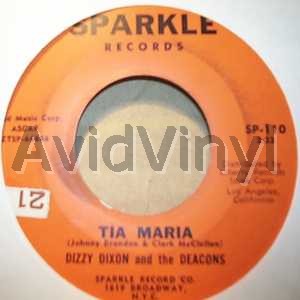 Dizzy Dixon And The Deacons Tia+Maria+/+Hapsburg+Serenade 45RPM