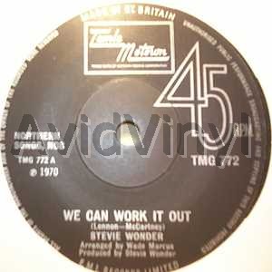 Wonder,Stevie We Can Work It Out / Don'T Wonder Why 45RPM