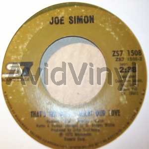 Joe Simon - That's The Way I Want Our Love / Misty Blue