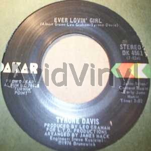 Tyrone Davis Ever+Lovin'+Girl+/+Forever 45RPM