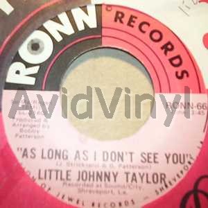 LITTLE JOHNNY TAYLOR - As Long As I Don't See You / Strange Bed With A Bad Head Record