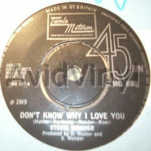 Stevie Wonder Don'T Know Why I Love Her / My Cherie Amour 45RPM