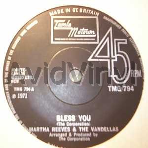 Martha Reeves & The Vandellas - Bless You / Hope I Don't Get My Heart Broke