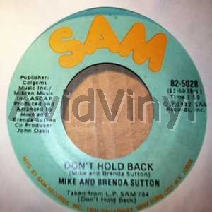 MIKE & BRENDA SUTTON - Don't Hold Back / Pt2
