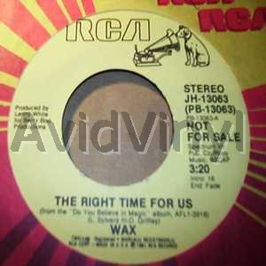 WAX - Right Time For Us / Same